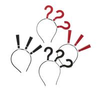 BESPORTBLE 4pcs Question Mark Headband Decorative Halloween Party Hair Accessories Exaggerate Punctuation Hair Band for Women Teen Girls