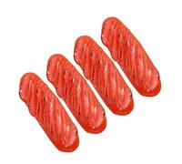 BESPORTBLE 4pcs Realistic Artificial Hot Dog Models Lifelike Sausage Simulation Food Props for Kitchen Party Decoration Photography and Creative Play