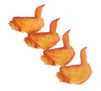 BESPORTBLE 4pcs Realistic Chicken Wings Model Lifelike Pretend Food for Parties Photography Props and Kitchen Playsets for Boys Material for Home Decor and Early Childhood Centers