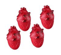 BESPORTBLE 4pcs Realistic Halloween Bloody Heart Prop Creepy Fake Human Organ for Haunted House Decorations for Zombie Party Accessories Halloween Decorative Supplies