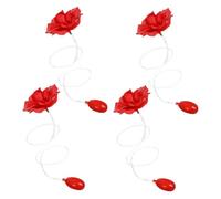BESPORTBLE 4pcs Refillable Squirting Rose Trick for Party Pranks Plastic Water Spray Flowers Portable and Lightweight Prank for April Fools Day and Halloween Fun