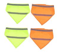 BESPORTBLE 4pcs Reflective Dog Bandana High Visibility Scarf for Night Walking Pet Neckwear Random Colors for Dogs and Puppies
