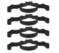 BESPORTBLE 4pcs Replacement High Chair Safety Harness Straps Adjustable Baby Chair Belt Universal Safety Strap for Infant Feeding - Black