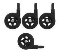 BESPORTBLE 4pcs Replacement Wheels for Walker of Silent Plastic Casters Direct Plug-in for Boy Girl Strollers and Mobility Aids
