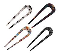 BESPORTBLE 4pcs Retro Hairpin u Shape Delicate Women Barrettes Simple Retro Hairpins Lady Barrettes for Elegant u Shaped Head-wears for Hair Styling Accessory Girl