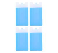 BESPORTBLE 4pcs Reusable Ice Crystal Box Cooler Ice Packs Portable High-density Resin Rapid Cooling Effect Mini Air Cooler Pack for Outdoor Picnic and Lunch Box Use