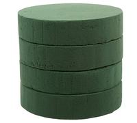 BESPORTBLE 4pcs Round Clay Artificial Bouquets Floral Arrangement Brick Large Green Foam for Flowers Artificial Plants 20cm Wedding Brick Florist Mud Bricks