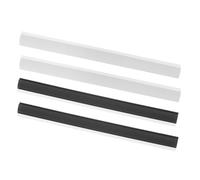 BESPORTBLE 4Pcs Rubber Edge Replacement Strips for Dustpan, Soft Press Solid Rectangle Rubber Refill Repair Accessories, Universal Dustpan Parts for Home and Industrial Cleaning