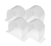 BESPORTBLE 4pcs Semicircle Food Box Bird Feeder Water Feeder Pet Food Container for Caged Birds Small Animals