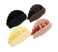 BESPORTBLE 4pcs Shell Hair Catch Claw Clips for Women Girls Beach Pattern Shell Jaw Clips for Thick Thin Hair for Summer Beach Parties