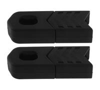 BESPORTBLE 4pcs Silicone Bike Crank Arm Protectors for Road Cyclists, Black | Textured Surface, UV and Abrasion Resistance, Secure Non-slip Fit for Off-road and Gravel Riding