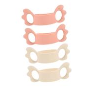BESPORTBLE 4pcs Silicone Milk Bottle Grips Fall and Slip Resistant Handles for Bottles Lightweight and Reusable Easy Installation for Comfortable Feeding