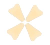 BESPORTBLE 4pcs Silicone Private Parts Pads for Women Thin Invisible Water-Drop Shaped Reusable Underwear Stickers for Swimming Yoga and Sports Secure and Stable Fit
