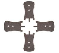 BESPORTBLE 4Pcs Silver Erhu Mute Clips Small Portable Practice Attenuators for Erhu Playing Silent Volume Control Easy to Install Protect Instrument