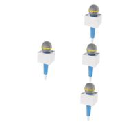 BESPORTBLE 4pcs Simulation Microphone Prop Role Play Fake Mic for Stage Performance Pretend Plastic Karaoke Accessory for Parties and Confidence Building