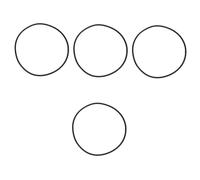 BESPORTBLE 4pcs Small Fish Tank Filter Gasket Aquarium Accessories Filter Sealing Ring