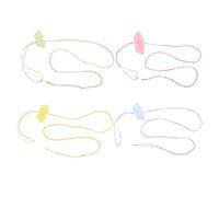 BESPORTBLE 4pcs Small Pet Harness with Angel Wings Design Nylon Vest Leash for Hamsters Dwarf Rabbits Hedgehogs Guinea Pigs Comfortable Escape- Outdoor Traction Rope