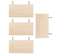 BESPORTBLE 4pcs Small Wooden Pet Climbing Platform Bird Cage Shelf for Dwarf Hamster Cage Platforms and Tabletop Birds Perch