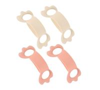 BESPORTBLE 4pcs Soft Silicone Bottle Handles Fall Grip for Bottles Lightweight Reusable Compatible with Comfortable Safe Design for Weaning