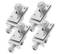 BESPORTBLE 4pcs Solar Grounding Clips for Photovoltaic Panels Ground Lug Wire Connector for Bare Cable and Pipe Embedded Solar Panel Wire Clamp for Secure Electrical Coupling