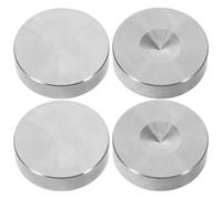 BESPORTBLE 4pcs Speaker Isolation Feet: Solid Stainless Steel Speaker Spikes - Anti Vibration Shock Absorber Non-Slip Mats for Audio Subwoofer Amplifier Audio 1 x 1 x 0.2 Inch