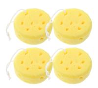 BESPORTBLE 4pcs Sponge a Rope Bath Sponges with Dual Sides Design for Quick Drying and Supple Cleaning Effects Body Loofah for Men and Women in Bathroom