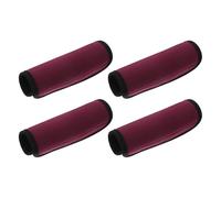 BESPORTBLE 4pcs Squat Bar Cushion Barbell Sleeve Pad Neoprene Removable Design Damage-free Installation Modern Style Dark Red Pull up Bar Grips Weightlifting Accessories for Home Workouts