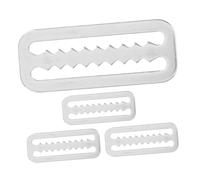 BESPORTBLE 4pcs Stainless Steel 316 Diving Webbing Buckle Clips Serrated Slide Keepers for Scuba Weight Belts 50mm Heavy-duty Accessories for Diving and Snorkeling