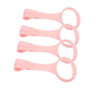 BESPORTBLE 4pcs Standing Safety Rings Portable Boy Girl Crib Pull Rings Walking Assist Tools for Toddlers Lightweight Exercise Aid for Boys and Girls Pink
