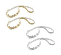 BESPORTBLE 4pcs Star Hair Bands for Glitter Five-pointed Star Pattern Secure Fit Headbands for Playful Hair Accessories for Photoshoots Holidays and Daily Wear