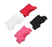 BESPORTBLE 4pcs Sublimation Blank T-shirts for Stuffed Bear Dolls Soft Short Sleeve Plush Animal Clothes Replaceable Miniature Doll Costumes for Crafting and Decoration