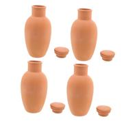 BESPORTBLE 4pcs Terracotta Self Watering Spikes Efficient Irrigation System for Plants Sustainable Design for Spaces Automatic Water Release for Healthy Growth