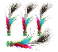 BESPORTBLE 4Pcs Traditional Shuttlecock Foot Exercise Leisure Entertainment Game for Students and Boys Outdoor Fitness
