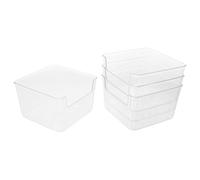 BESPORTBLE 4pcs Transparent Hamster Sand Bath Box Lightweight Plastic Digging Container for Small Pets Gerbils Mice Lemmings Multifunctional Portable Animal Bathroom Accessory