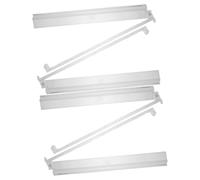 BESPORTBLE 4pcs Transparent Mahjong Tile Rack with Push Rod Plastic Organizer for American Mahjong Quick Sorting and Portable Storage for Family Game Sessions