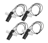 BESPORTBLE 4pcs Tri-tone Samba Whistle Set Plastic Music Whistles for Teachers Coaches Educational Latin Percussion Instruments for Boys and Girls Football Referee Training