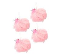 BESPORTBLE 4pcs Unicorn Bath Sponge Soft Mesh Shower Pouf for Gentle Body Cleaning Cartoon Animal Designs Fun Bath Accessories for Boys