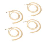 BESPORTBLE 4pcs Violin Bow Hair Tail Hairs for String Instruments Repair Durable Horsehair for Violin Bow Replacement Khaki Color Excellent Gripping Qualities