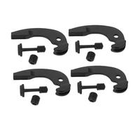 BESPORTBLE 4pcs Violin Fine Tuners for Cello Integrated Metal String Adjusters Black Peg Replacement Parts for Precise and Stable Tuning with Easy Installation