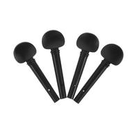 BESPORTBLE 4pcs Violin Tuning Pegs Ebony Wood Violin String Fine Tuners Replacement Fiddle Tuning Pegs for 4/4 Size Fine Tuners for Parts and Accessories