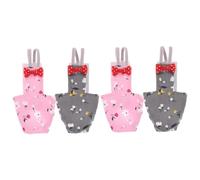 BESPORTBLE 4pcs Washable Bird Diaper for Parrots Stylish Flight Suit for Cockatiels and Budgies Skin-friendly Elegant Design for Pet Comfort and Cleanliness