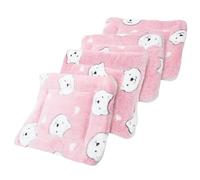 BESPORTBLE 4pcs Washable Guinea Pig Cage Liner and Sleeping Pad Soft Warm Blanket for Small Animals Hamster Mat for Comfort and Cleanliness