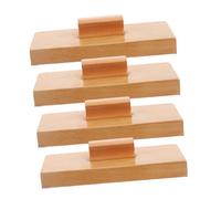 BESPORTBLE 4pcs Wooden Sandpaper Professional Hand Percussion Instruments for Music Education Outdoor Activities Unique Sound Design for Rhythm Perception