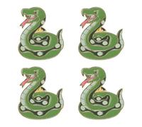 BESPORTBLE 4pcs Year Snake Brooch Zodiac Jewelry Zinc Alloy Metal Pin Elegant Snake Design Chinese Year Accessory Meaningful gift for for for for for for for Women and Family