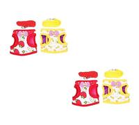 BESPORTBLE 4sets and Leash Lightweight Bunny Vest Clothes for Outdoor Walking Comfortable and Breathable Pet Apparel for Pets Yellow Pineapple Red Strawberry s