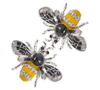 BESPORTBLE 4sets Bee Brooch Pin for Women Elegant Honey Bee Lapel Pins Chic Clothing Accessories for Birthdays Valentine Day and Special Occasions 2pcs*4