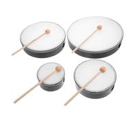 BESPORTBLE 4sets Beginner Drum for Boys and Girls Assorted Wooden Jazz Drum and Maracas Early Childhood Music Education Tool