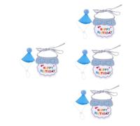 BESPORTBLE 4sets Decorative Dog Birthday Hat and Bandana Adorable Pet Accessories for Birthday Party Comfortable and Costume for Dogs and Cats