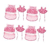 BESPORTBLE 4sets Dog Swimsuit for Breathable Puppy Apparel Cute Patterns Comfortable and Dog Dress for Photos Parties and Fashion Shows
