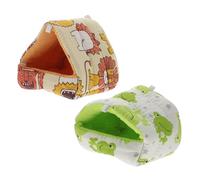 BESPORTBLE 4sets Hamster House Chinchilla House Multi-chamber Bedding Box Comfortable Cozy Hideout 2pcs*4